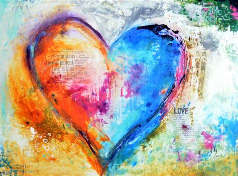 Heart Paintings Christian Art