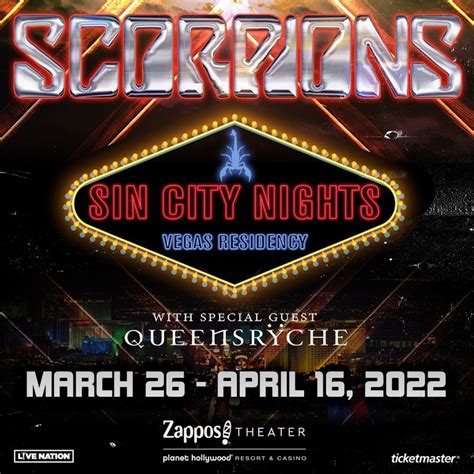 Bandsintown | Queensrÿche Tickets - Zappos Theater, Mar 26, 2022
