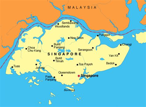 Mapa online de cingapura para viajantes. MAPA DE SINGAPUR - MOCHILEROS VIAJEROS