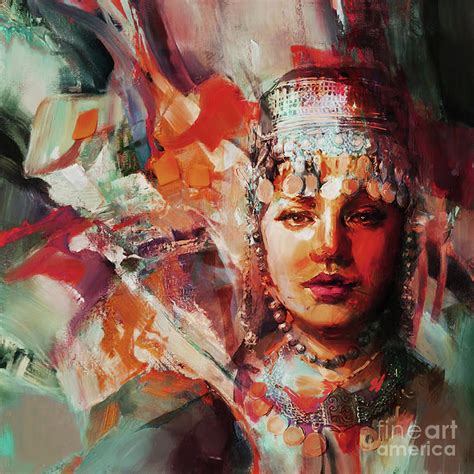 Beautiful Arabian Woman 01 Painting By Gull G Pixels