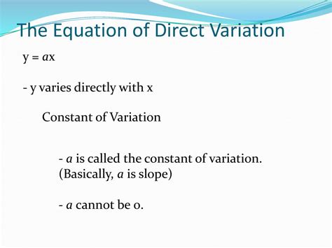 Model Direct Variation Ppt Download