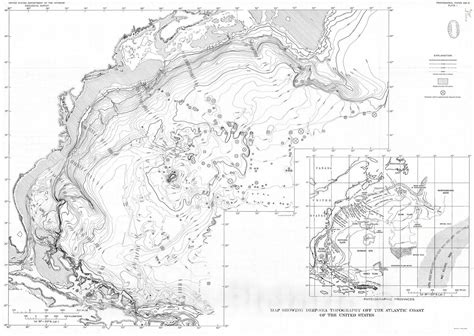 Map Atlantic Continental Shelf And Slope Of The United States