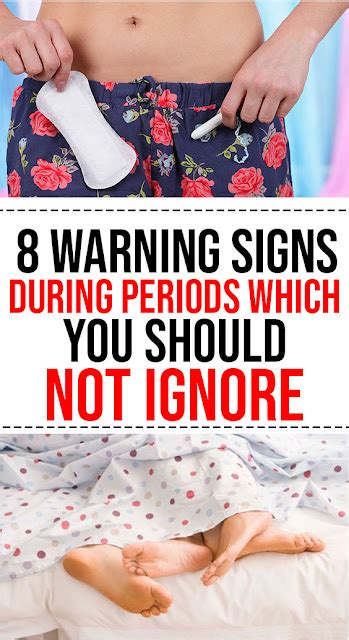8 Warning Signs During Periods Which You Should Not Ignore