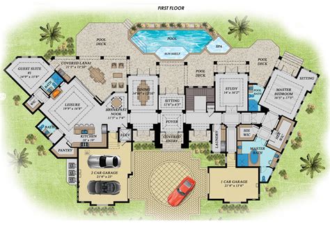 Story Mansion Floor Plans Floorplans Click