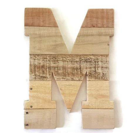 Letter M Large Rustic Wall Decor Wood Letter Rustic By Raymels Large