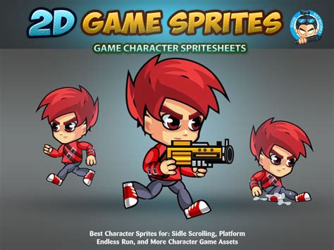 2d Game Character Sprites 4 By Dionartworks Codester
