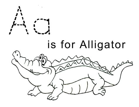 Lawteedah Letter A Alligator Activity Sheets For Kids Coloring
