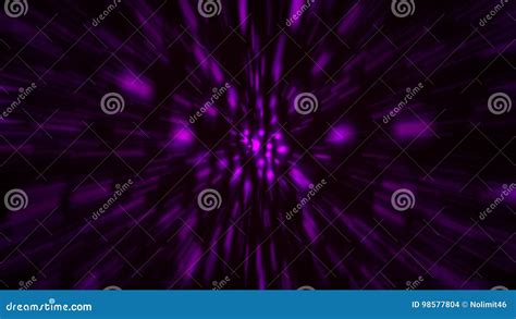 Abstract Zoom Purple Background Shiny Light Stock Illustration