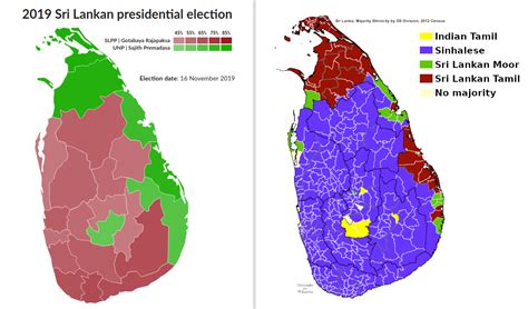 Sri Lanka 2019 Election Results Vs Ethnicity Map Oc Rdataisbeautiful