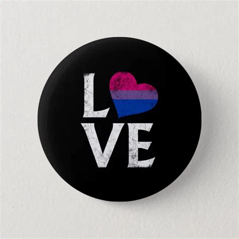 Bisexual Pride Stacked Love Button Zazzle