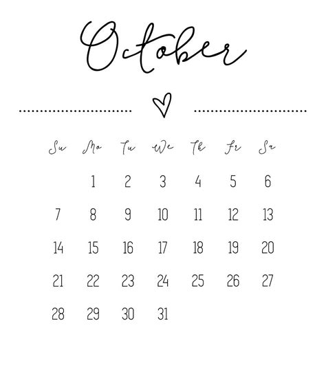 October 2018 Calendar Printable Editable Templates 2019 Printable