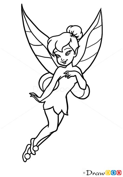 Tinker Bell Drawing Coloring Home