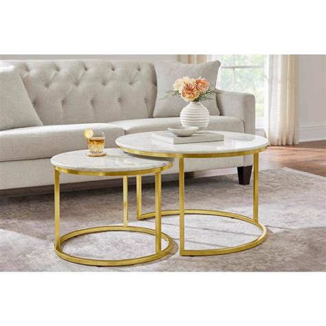 Home Decorators Collection Cheval 2 Piece 31 In Goldmarble Medium