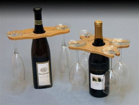Wine glass drying rack and bottle holder,wooden wine storage glasses hook s l9t8. wine glass holder on wine bottle | Wine, Wine Bottle ...