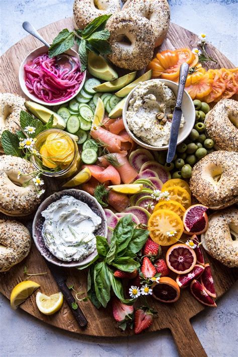 It doesn't even need cooking! Bagel and Smoked Salmon Bar | Recipe | Food platters, Brunch recipes, Brunch