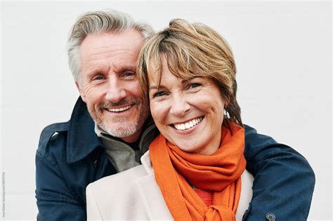 Content Mature Couple Smiling By Stocksy Contributor Ivan Gener Stocksy