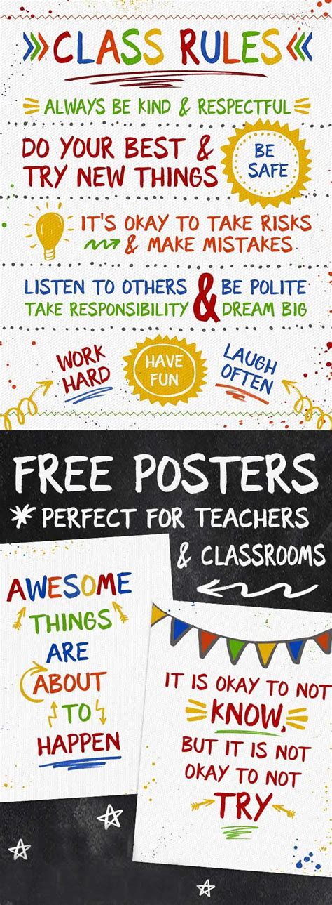 Free Classroom Posters Ministering Printables