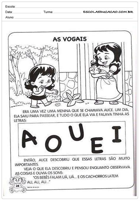Cantinho Da Alfabetização Atividades 1ª Ano Português