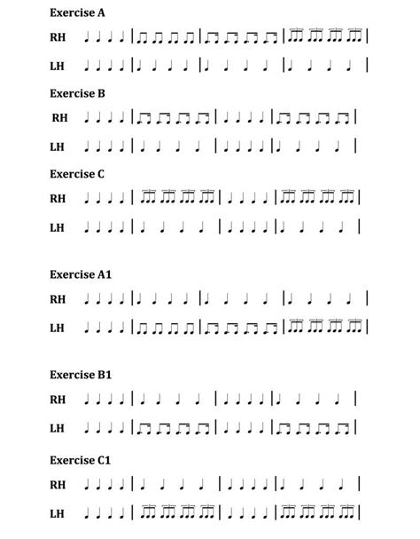 Rhythm Exercises For Download Music Theory Worksheets Music Lessons