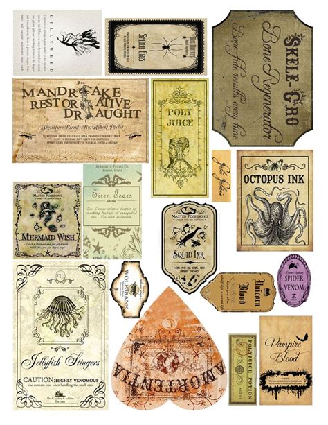 Harry potter printable potion bottle labels these harry potter potions make fabulous decorations for any harry potter themed party or room as well as a halloween decoration. Potion Label Sheet | Harry potter potion labels, Harry ...