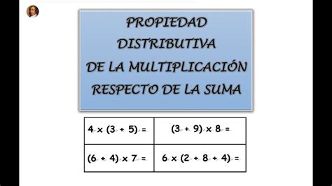 Primaria Matem Ticas Propiedad Distributiva De La Multiplicaci N