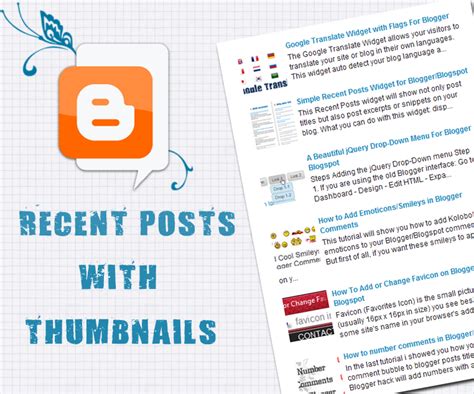 3 Best Recent Posts Widgets For Blogger With Thumbnails Hacking Dream
