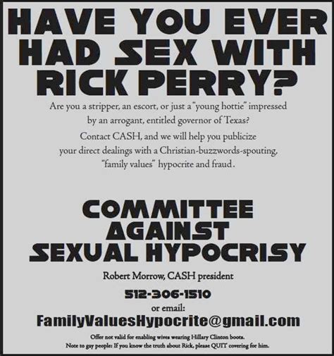 have you ever had sex with rick perry — the wishful ad ad hominem the washington post