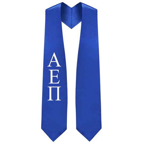 Alpha Epsilon Pi Greek Lettered Stole Graduation Cap And Gown