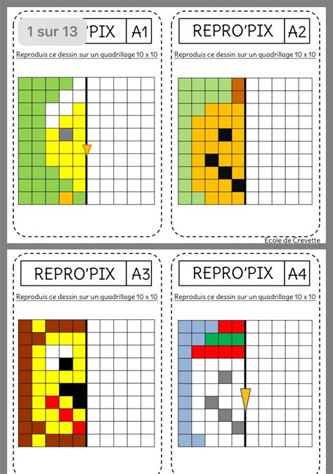Sur le thème pixel art quadrillage, noéline a publié le 2017/08 des ressources axées sur pixel art quadrillage pour répondre à vos recherches. Épinglé par estina sur mental match | Ecole de crevette ...
