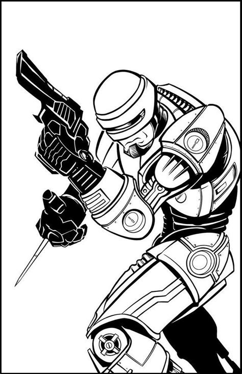 Epic Robocop Coloring Pages For All Ages Coloring Pages Robocop Coloring Pages To Print