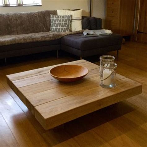 Coffee tables are very common and very popular pieces of furniture all over the world and lots of different styles and designs are available.however, low coffee tables seem to be the biggest trend in modern interior design these days. Square Coffee Tables | Buy Floating Square Oak Sleeper ...