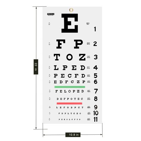 Eye Chart Snellen Eye Chart Wall Chart Eye Charts For Eye Exams 20
