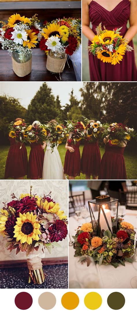 8 Beautiful Wedding Color Ideas In Shades Of Red Wine And Burgundy