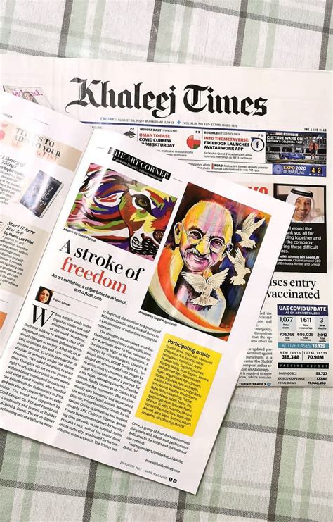 When Magazine ‘khaleej Times Featured Us Raisa Art World