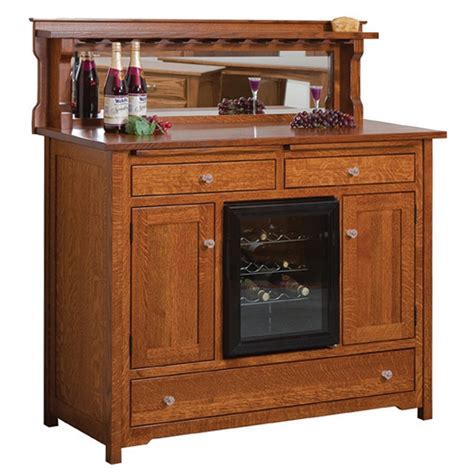 Bonzer Amish Wine Cabinet With Cooler Amish Made Cabinfield