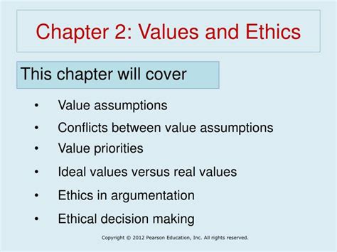 Ppt Chapter 2 Values And Ethics Powerpoint Presentation Free