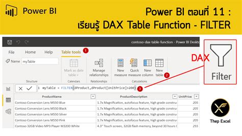 Power Bi Dax Table Function Filter