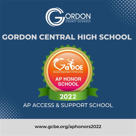 Gordon Central High School Named Ap Honor School For 2022 Gordon