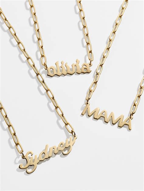 The Beloved Nameplate Necklace Gets Even Trendier Thanks To An Upgraded
