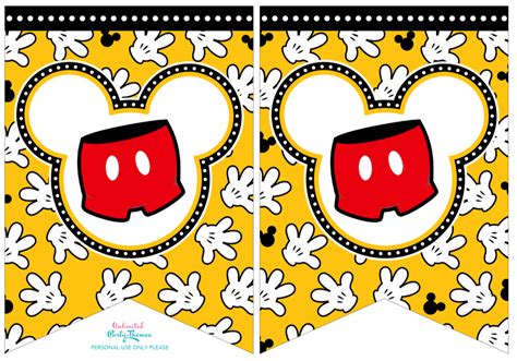 Mickey Mouse Banner Printable