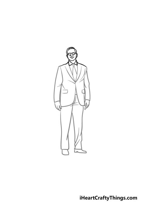 Suit Drawing How To Draw A Suit Step By Step