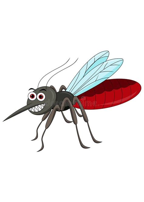 Cute Mosquito Cartoon Stock Vector Illustration Of Gray 131831923