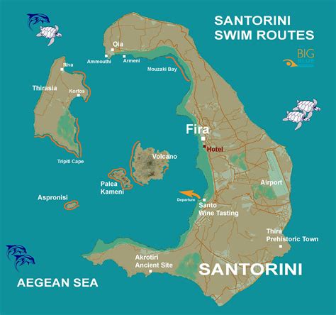 Where Is Santorini Greece Map