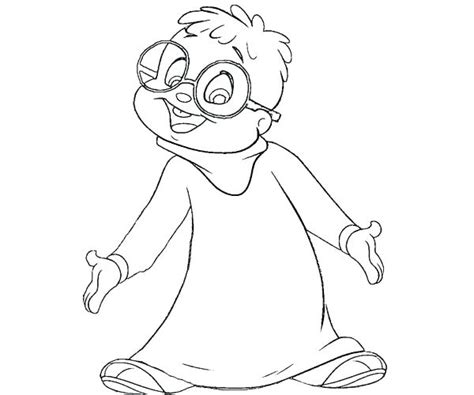 Theodore Chipmunk Pages Coloring Pages