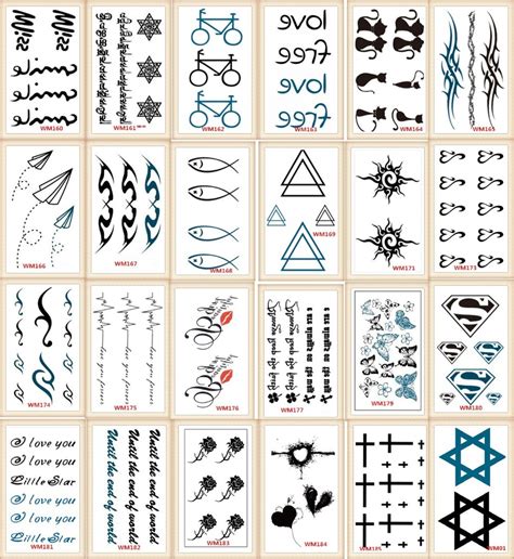 20 Models Lot Tattoo Sex Products Temporary Tattoo For Man And Woman Waterproof Stickers Wsh160