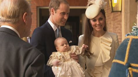 Prince George Christening Duke And Duchess Of Cambridge Arrive With Prince George Youtube
