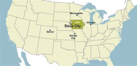 Map Of Sioux City Ia Cities And Towns Map