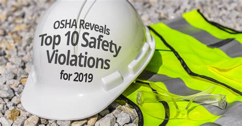 OSHA Reveals Top 10 Safety Violations For 2019