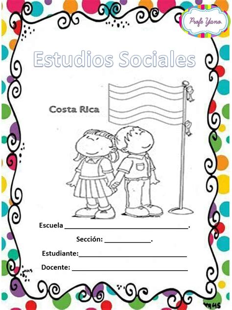 Dibujos Caratulas De Estudios Sociales Para Ninas