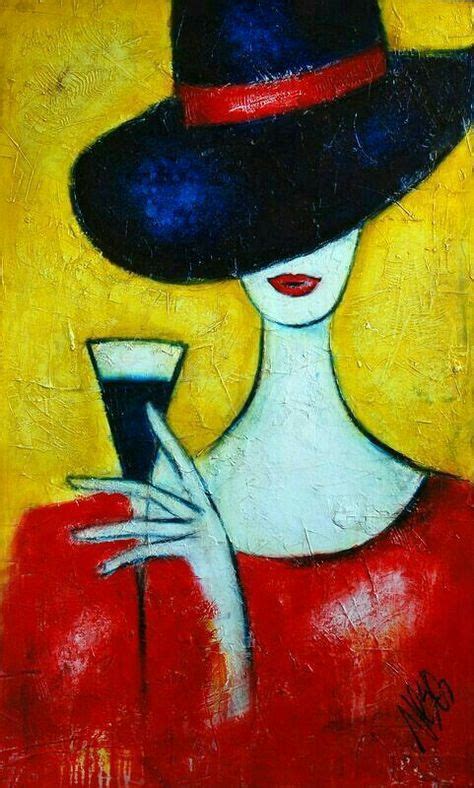 Woman In Red Dress Abstract Art Painting Art Painting Abstract Painting